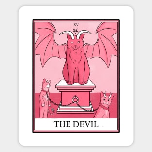 Devil Cat Tarot Sticker